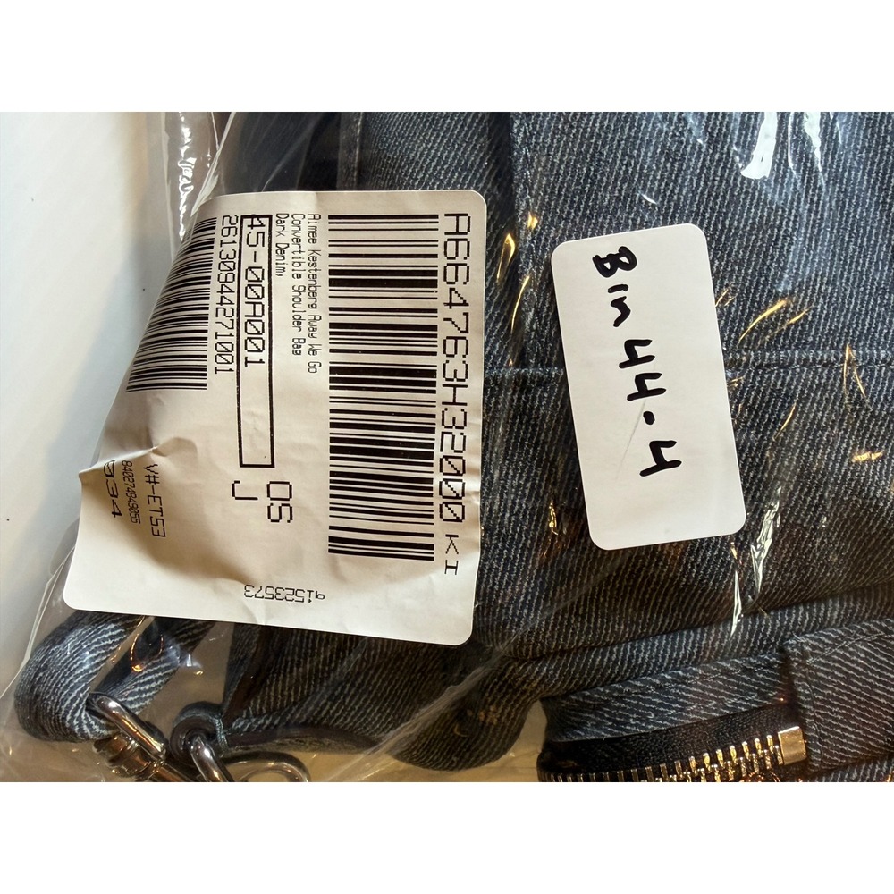 Aimee Kestenberg Away We Go Convertible Shoulder Bag Dark Denim Blue NWT - Picture 12 of 12